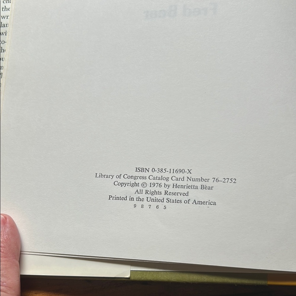 The Adventures of Fred Bear Book - Picture 2 of 2